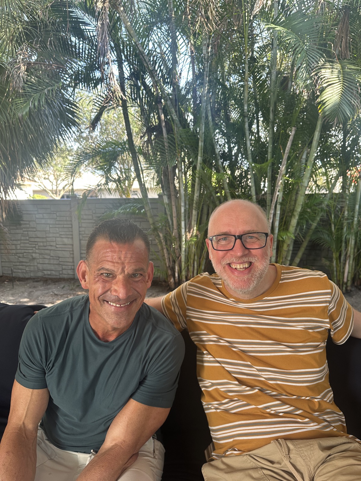 Paul Cowen with Rich Schefren at Rich's home
